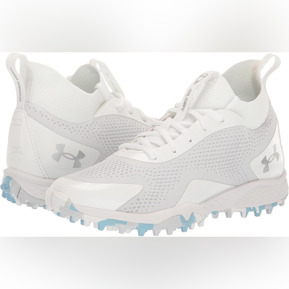 Under Armour Women’s Glory 2 Turf Shoes - Blue & White Under Armour Shoes